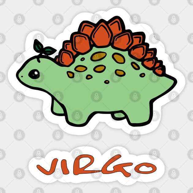 baby Virgo dinosaur Sticker by lazykitty